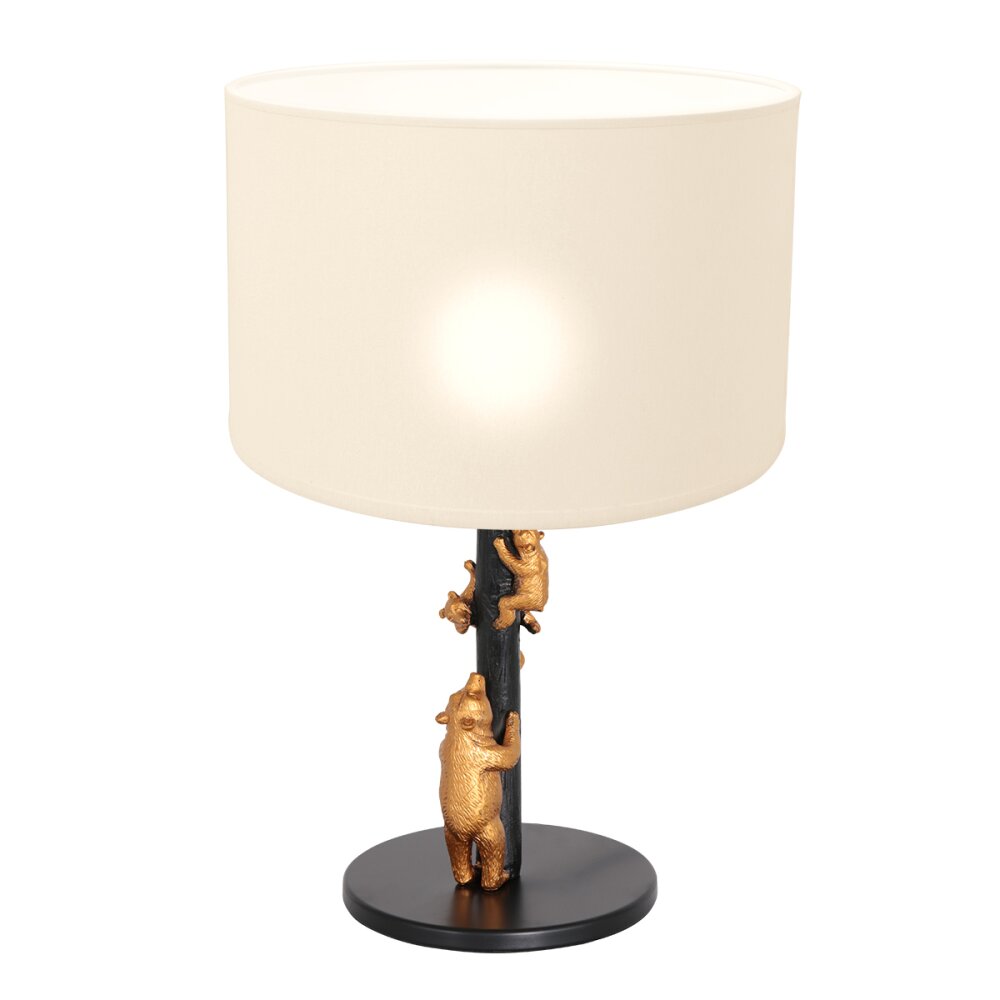 Steinhauer Animaux Tischleuchte Gold, Schwarz, 1-flammig main product photo