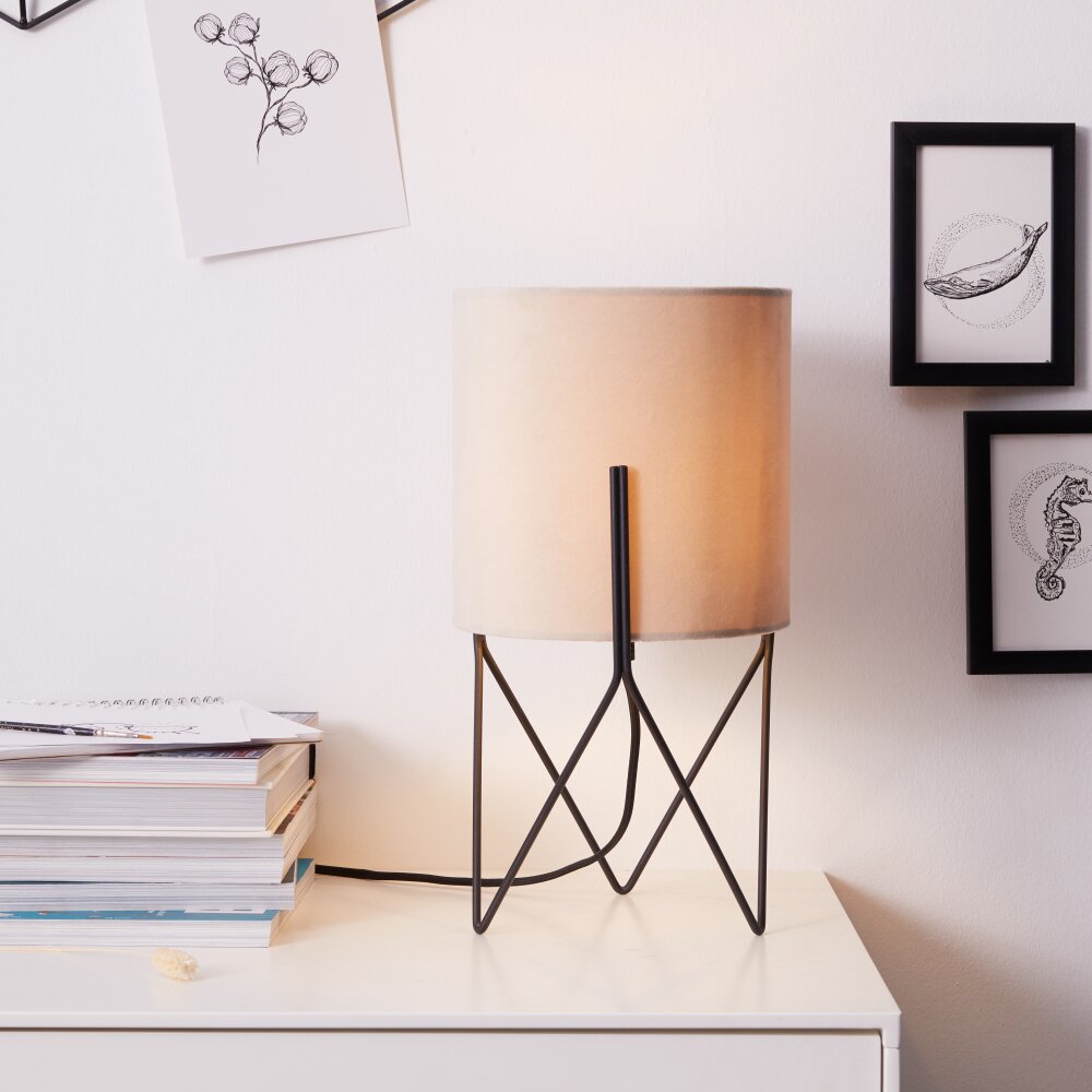 Brilliant Leuchten Atami Tischleuchte Schwarz, 1-flammig main product photo