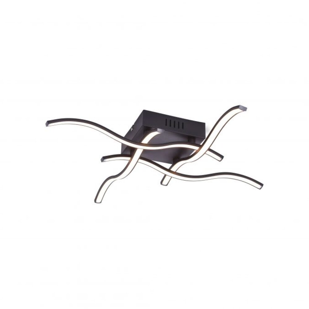 Leuchten Direkt WAVE Deckenleuchte LED Schwarz, 4-flammig main product photo