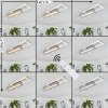 Ahrenfeld Deckenleuchte LED Aluminium, 1-flammig, Fernbedienung