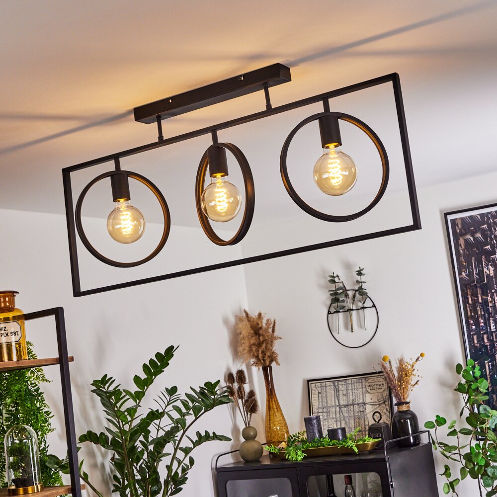 Assiniboia Deckenleuchte Schwarz, 3-flammig main product photo