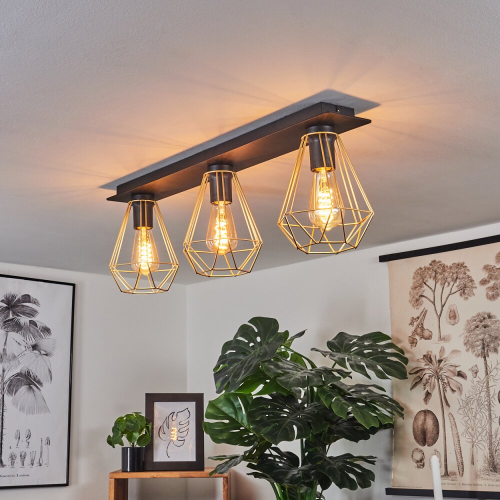 Cenova Deckenleuchte Schwarz, 3-flammig main product photo