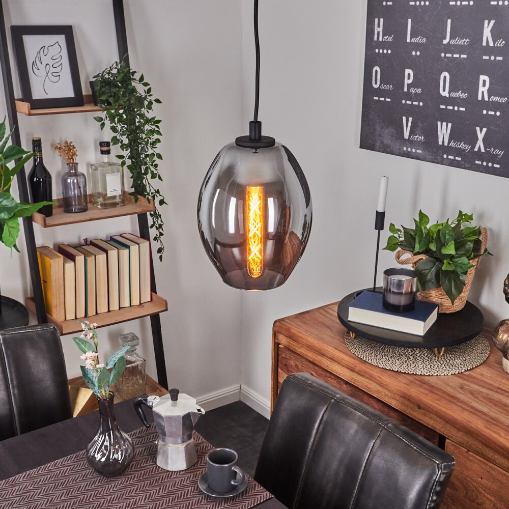 Roosevelt Hängeleuchte Schwarz, 1-flammig main product photo