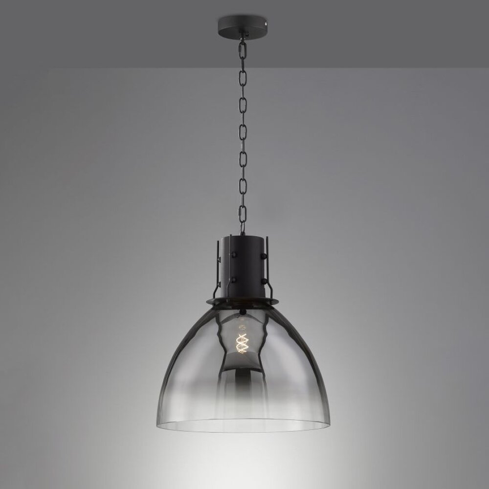 Fischer & Honsel Londo Pendelleuchte Schwarz, 1-flammig main product photo