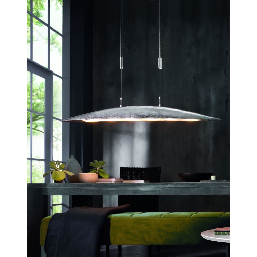 Fischer & Honsel Colmar Pendelleuchte LED Dunkelbraun, Nickel-Matt, 5-flammig main product photo
