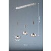 Fischer & Honsel Lavin Pendelleuchte LED Nickel-Matt, 3-flammig