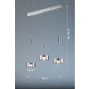 Fischer & Honsel Lavin Pendelleuchte LED Nickel-Matt, 3-flammig