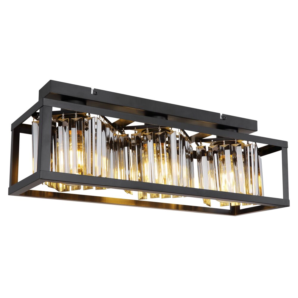 Globo MATHILDE Deckenleuchte Schwarz, 3-flammig main product photo