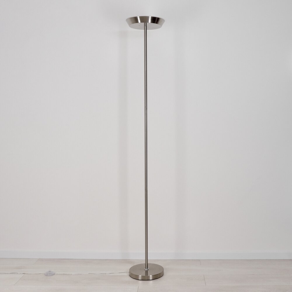 Theron Deckenfluter LED Nickel-Matt, 1-flammig, Fernbedienung