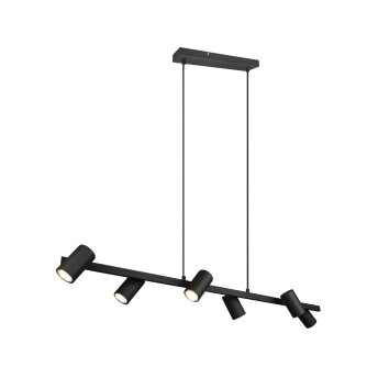 Trio Leuchten Marley Pendelleuchte Schwarz, 6-flammig Trio Leuchten Marley Pendelleuchte Schwarz, 6-flammig