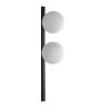 Luce Design PLUTO Wandleuchte Schwarz, 2-flammig