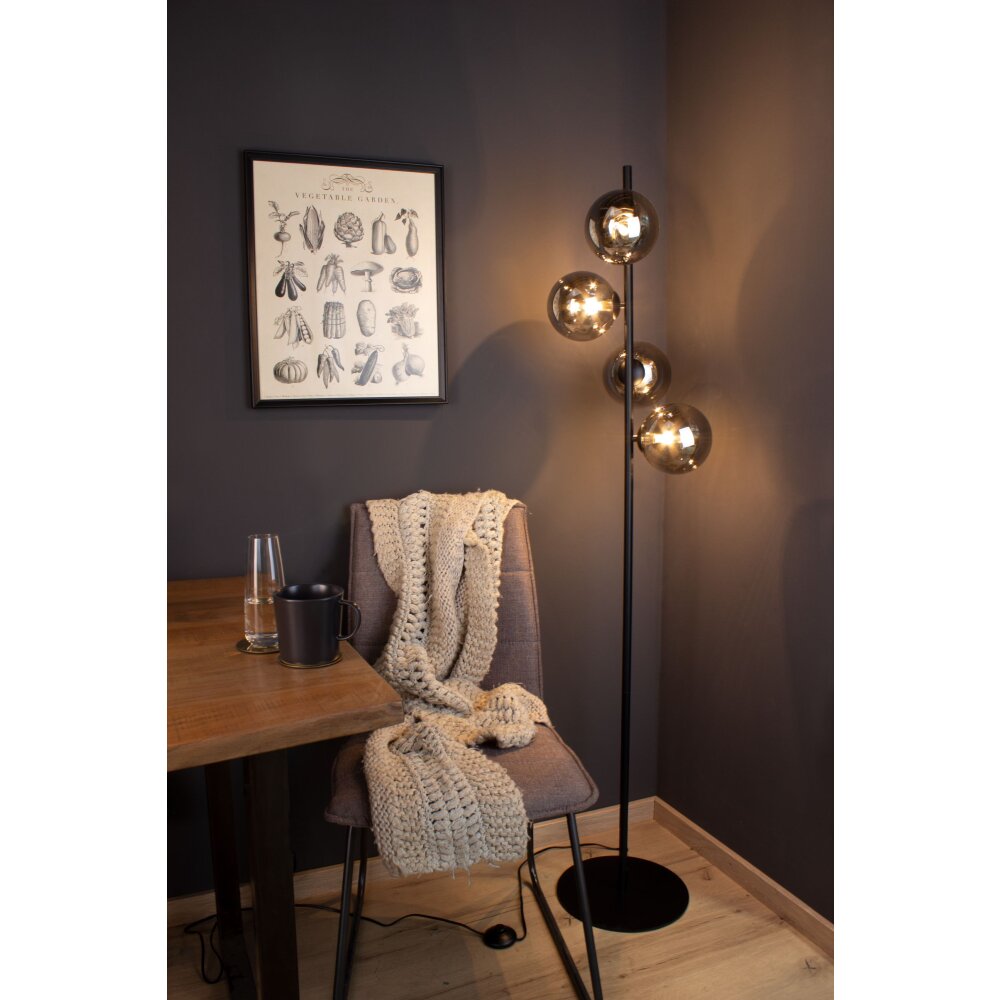 Luce Design NEPTUN Stehleuchte Schwarz, 4-flammig main product photo