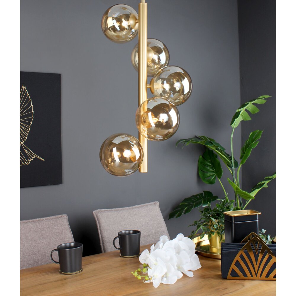 Luce Design NEPTUN Pendelleuchte Messing, 5-flammig main product photo