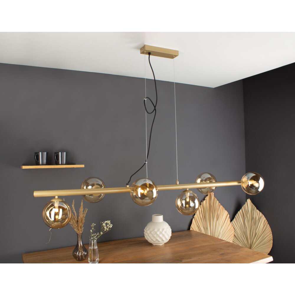 Luce Design NEPTUN Pendelleuchte Messing, 6-flammig main product photo