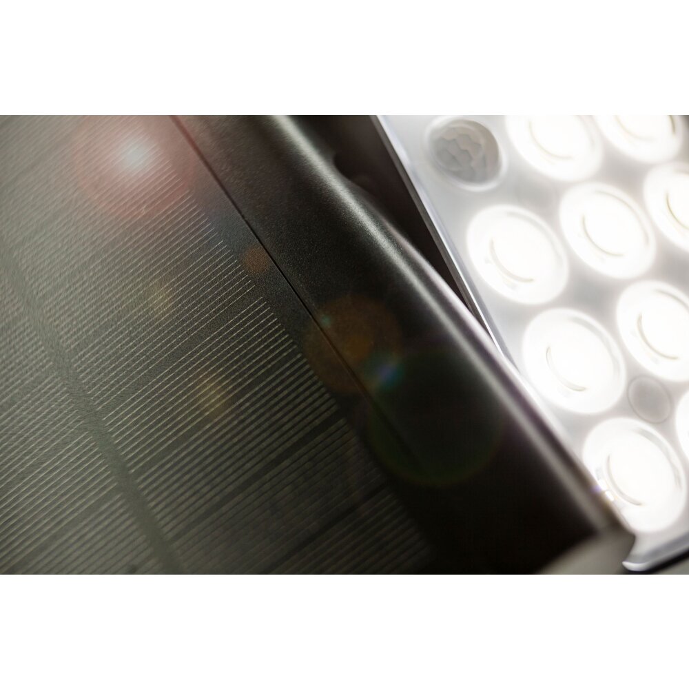 Lutec Lampen TUDA Außenwandleuchte LED Schwarz, 1-flammig, Bewegungsmelder