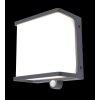 Lutec Lampen DOBLO Außenwandleuchte LED Anthrazit, 1-flammig, Bewegungsmelder