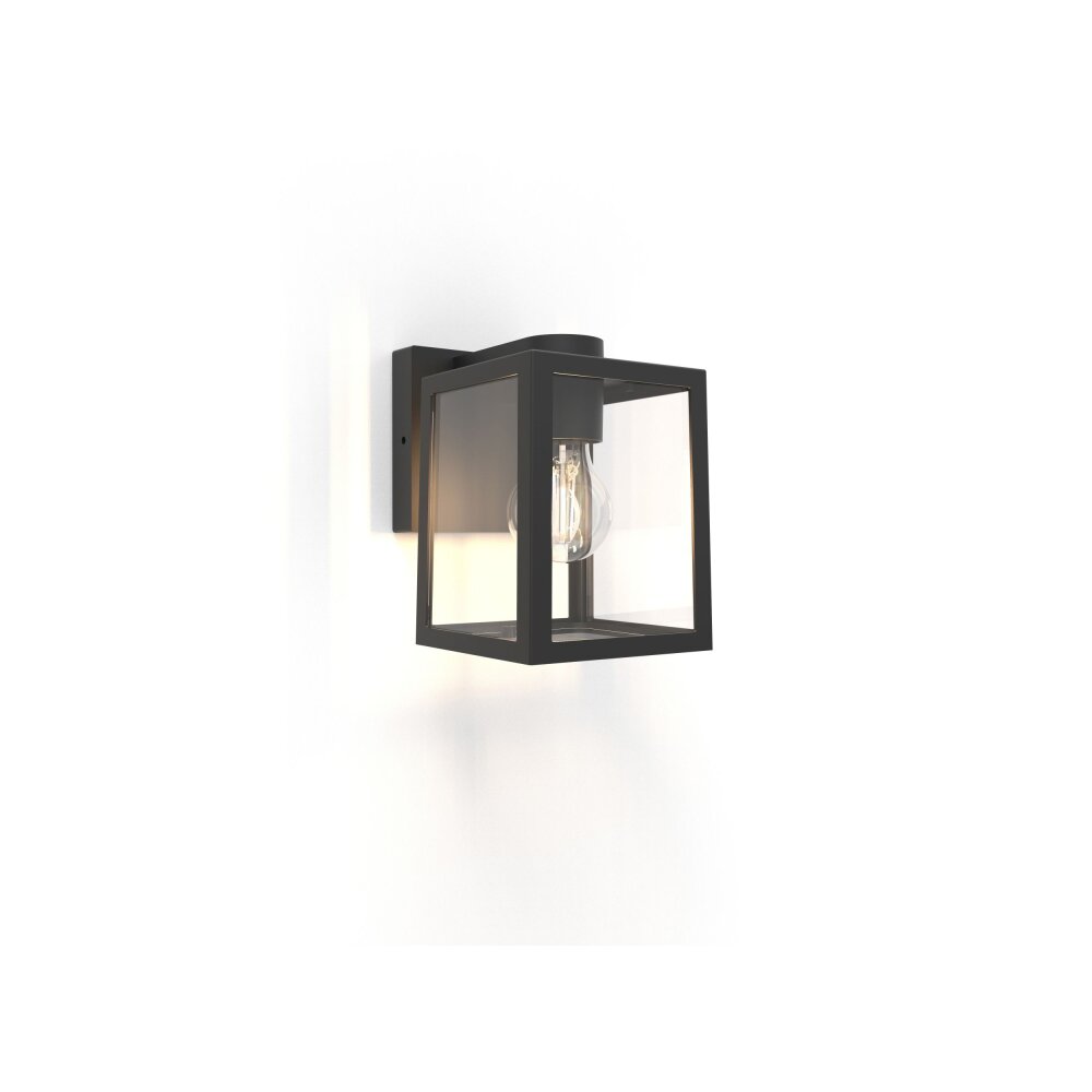 Lutec Lampen SHIVA Außenwandleuchte Schwarz, 1-flammig main product photo