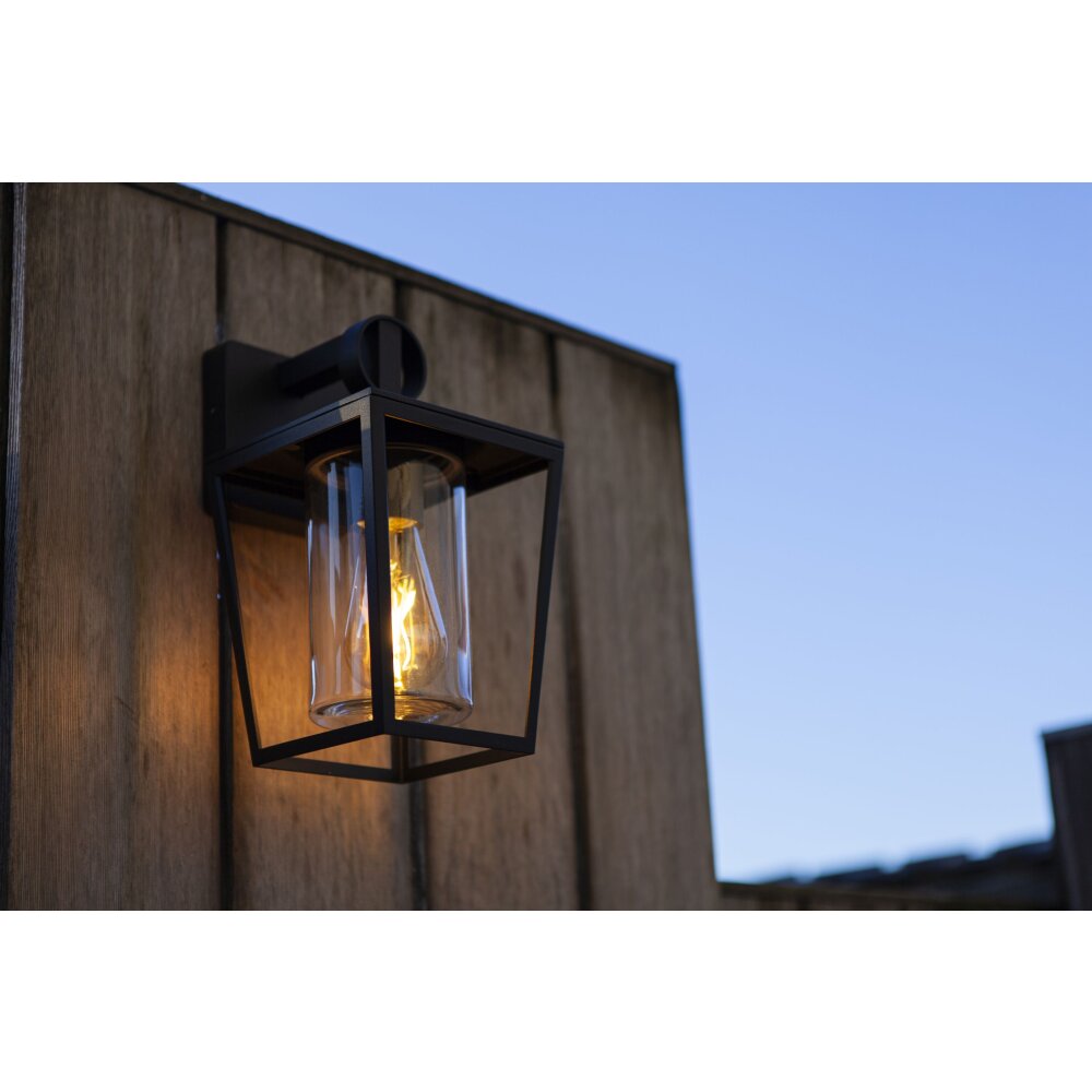 Lutec Lampen WEST Außenwandleuchte Schwarz, 1-flammig main product photo