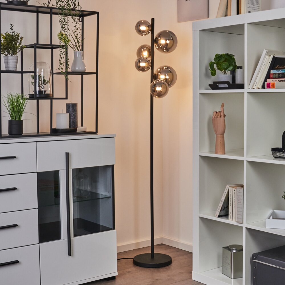 Chehalis Stehleuchte LED Schwarz, 6-flammig main product photo