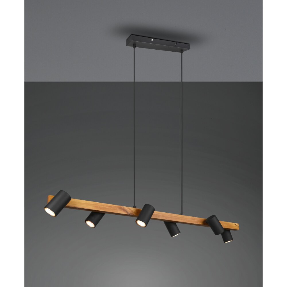 Trio Leuchten Marley Pendelleuchte Schwarz, 6-flammig main product photo