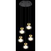 Globo JAUCY Hängeleuchte Bronze, Schwarz, 5-flammig