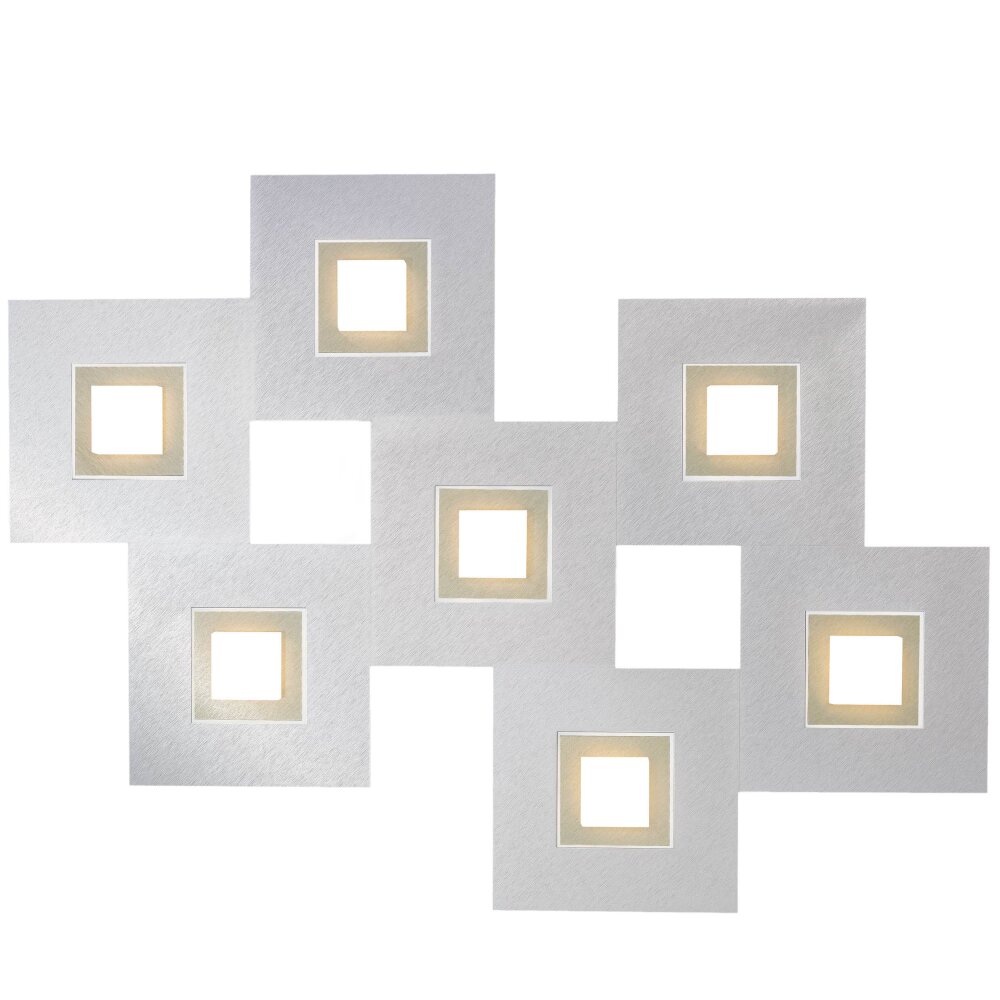Grossmann KARREE Deckenleuchte LED Aluminium, Champagner, 7-flammig