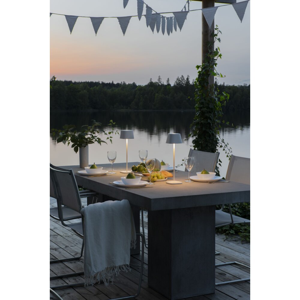 Konstsmide Capri Außentischleuchte LED Weiß, 1-flammig main product photo