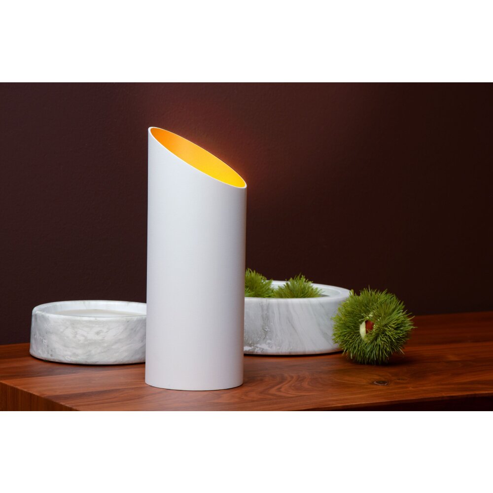 Lucide QUIRIJN Tischleuchte Weiß, 1-flammig main product photo
