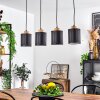 Chiuvi Pendelleuchte Naturfarben, Schwarz, 4-flammig Chiuvi Pendelleuchte Naturfarben, Schwarz, 4-flammig