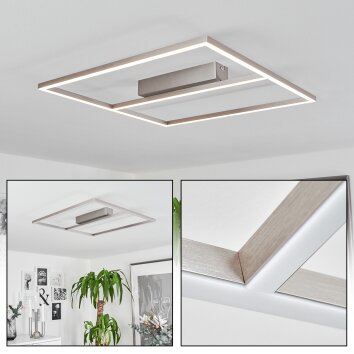 Rauma Deckenleuchte LED Nickel-Matt, 1-flammig