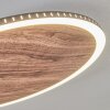 Rocha Deckenleuchte LED Braun, Holzoptik, Schwarz, 1-flammig