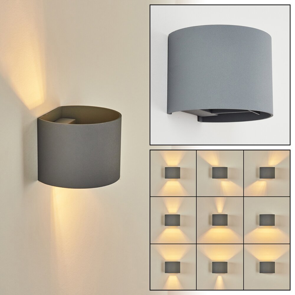 Badajoz Wandleuchte Grau, 1-flammig main product photo