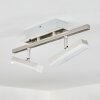Vehkala Deckenleuchte LED Chrom, Nickel-Matt, 2-flammig, Fernbedienung, Farbwechsler