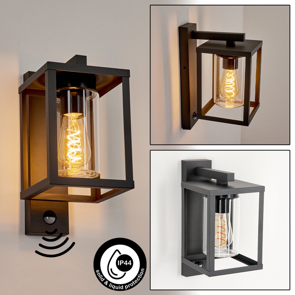 Parkkola Außenwandleuchte Anthrazit, 1-flammig, Bewegungsmelder main product photo