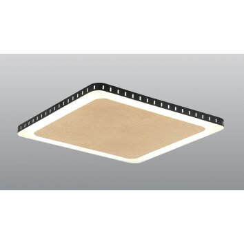 Luce Design Solaris Deckenleuchte LED Schwarz-Gold, Weiß, 1-flammig