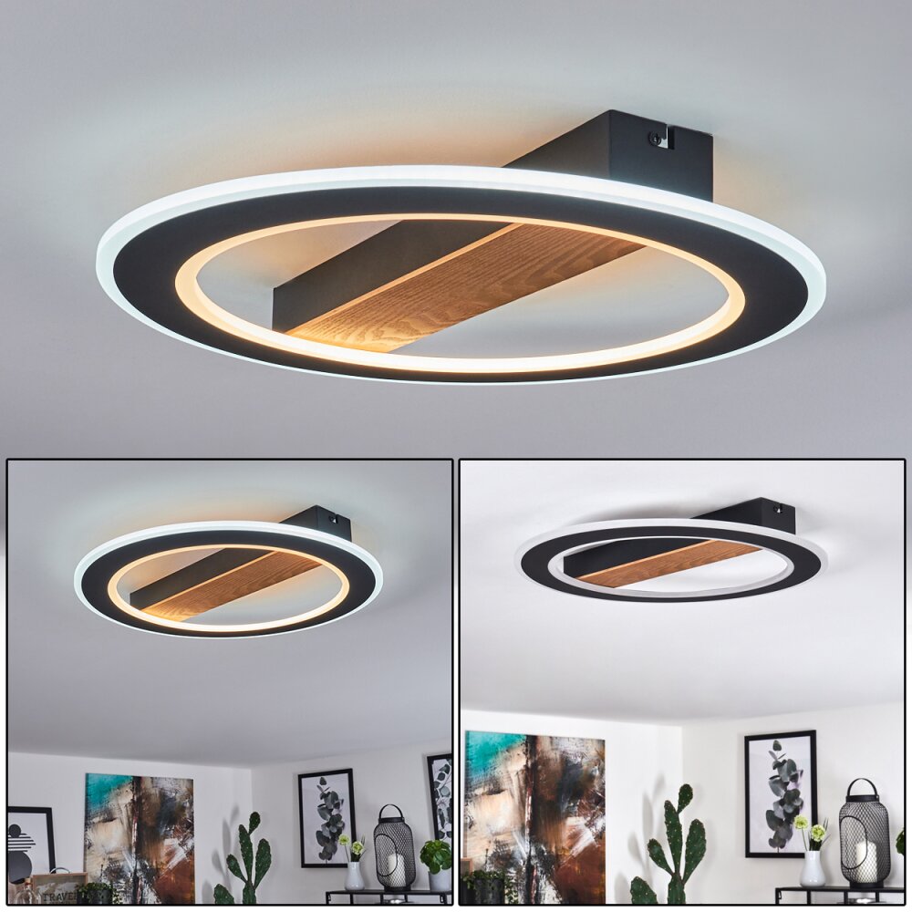 Katila Deckenleuchte LED Braun, Schwarz, 1-flammig main product photo