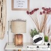 Korhola Tischleuchte Braun, Chrom, Holzoptik, 1-flammig Korhola Tischleuchte Braun, Chrom, Holzoptik, 1-flammig