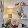 Korhola Tischleuchte Braun, Chrom, Holzoptik, 1-flammig Korhola Tischleuchte Braun, Chrom, Holzoptik, 1-flammig