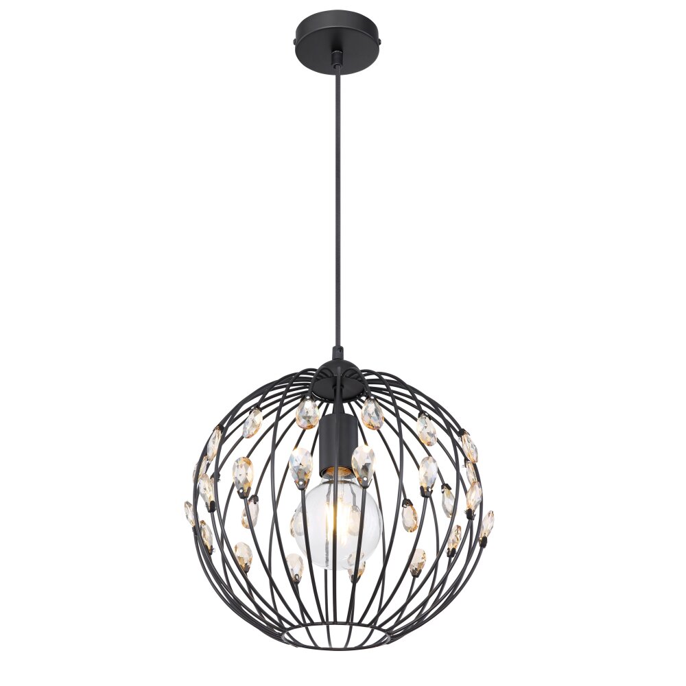 Globo HANAKO Hängeleuchte Schwarz, 1-flammig main product photo