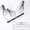 Samorinha Pendelleuchte Messing, Schwarz, 3-flammig