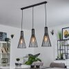 Samorinha Pendelleuchte Messing, Schwarz, 3-flammig