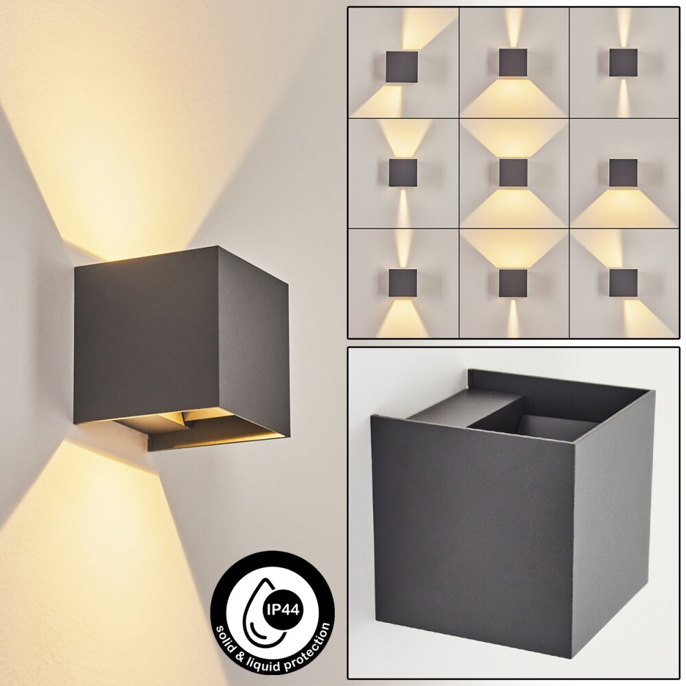 Anobra Außenwandleuchte LED Anthrazit, Weiß, 1-flammig main product photo