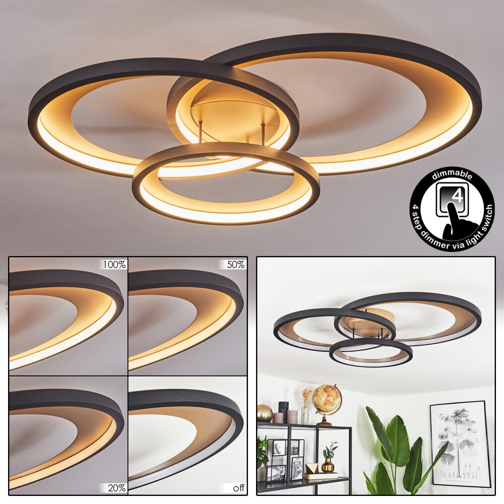 Baiyin Deckenleuchte LED Gold, 1-flammig main product photo