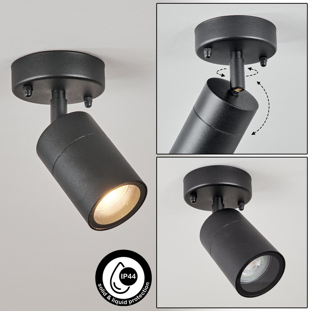 Corneda Außendeckenleuchte Schwarz, 1-flammig main product photo
