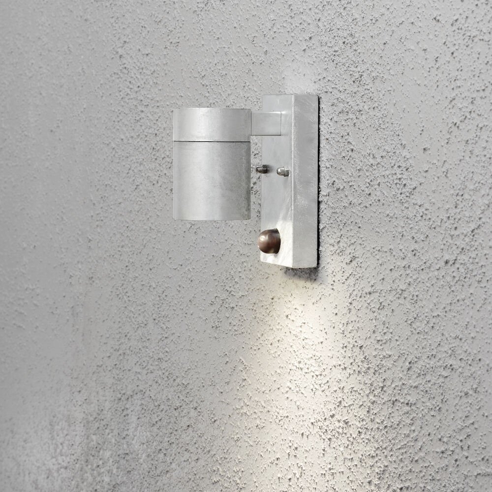 Konstsmide Modena Außenwandleuchte Verzinkt, 1-flammig, Bewegungsmelder main product photo