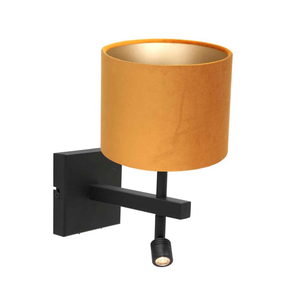 Steinhauer Stang Wandleuchte Schwarz, 1-flammig main product photo