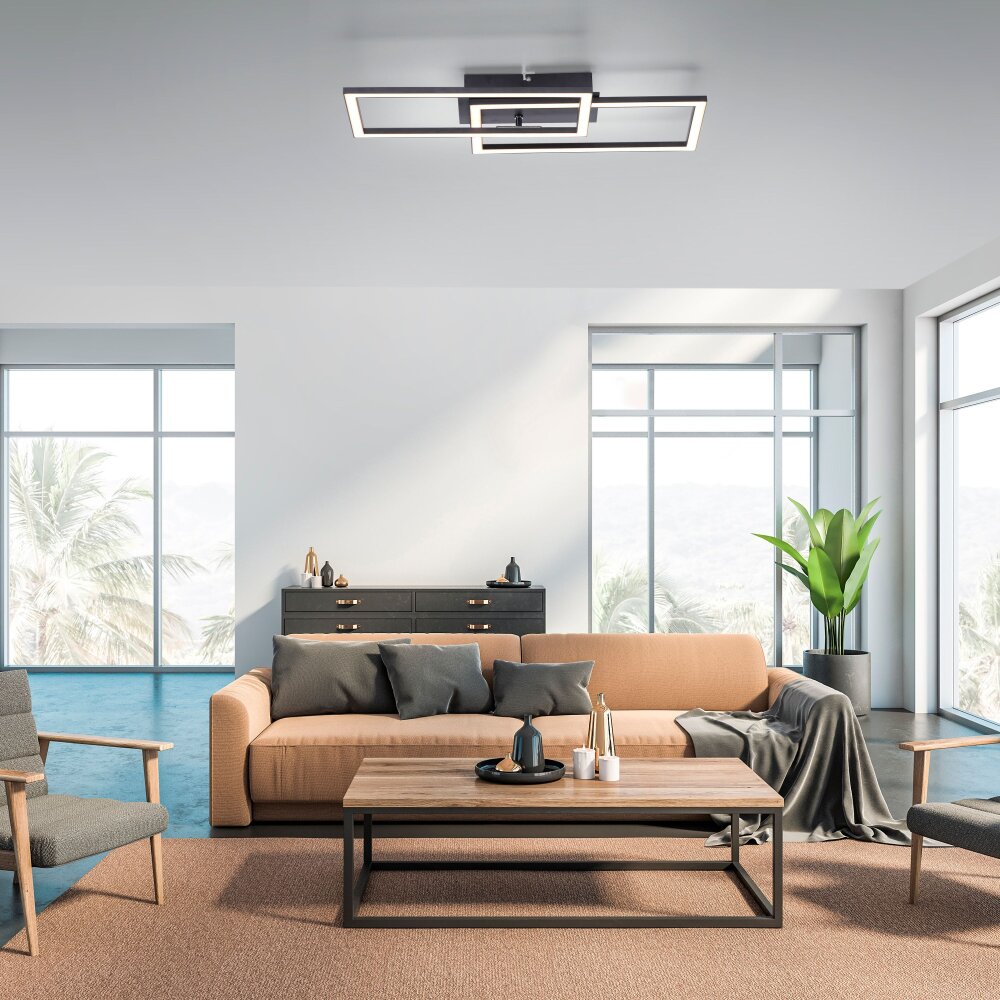 Leuchten Direkt Iven Deckenleuchte LED Schwarz, 1-flammig main product photo