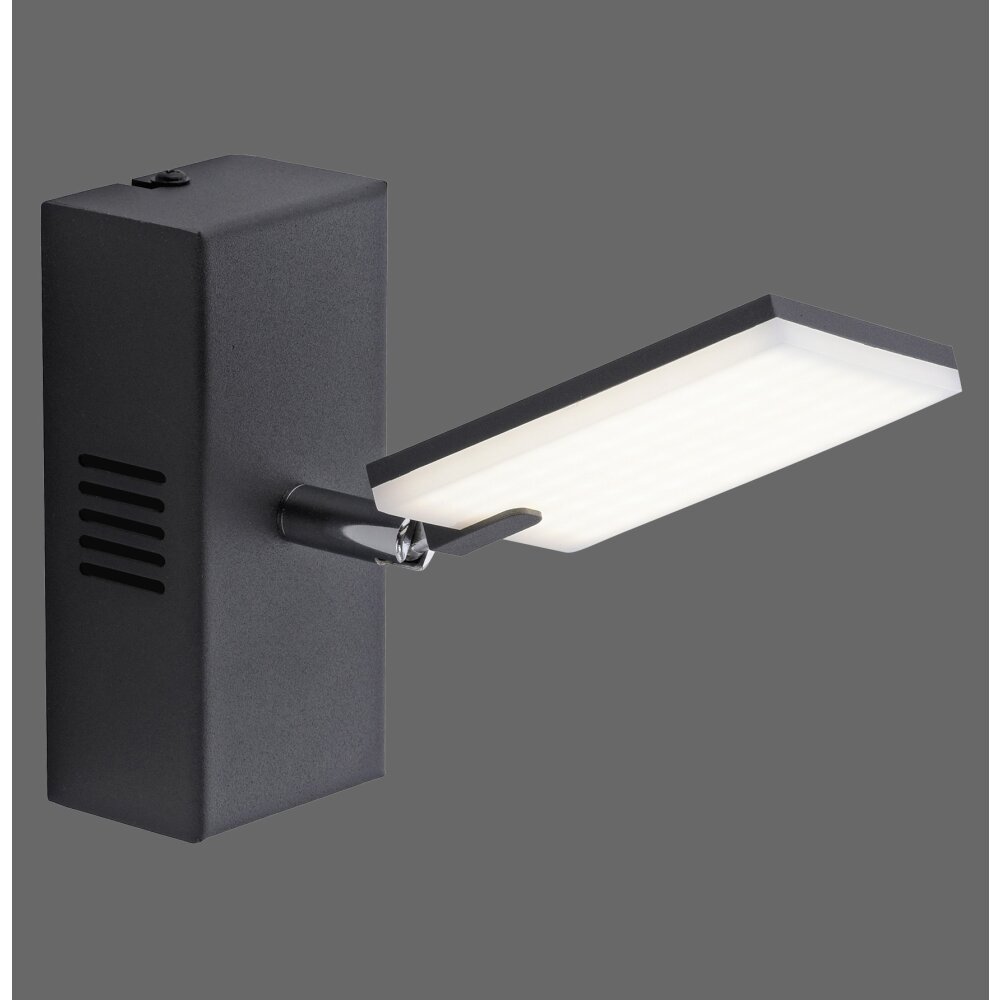 Paul Neuhaus PURE-MIRA Wandleuchte LED Schwarz, 2-flammig, Fernbedienung