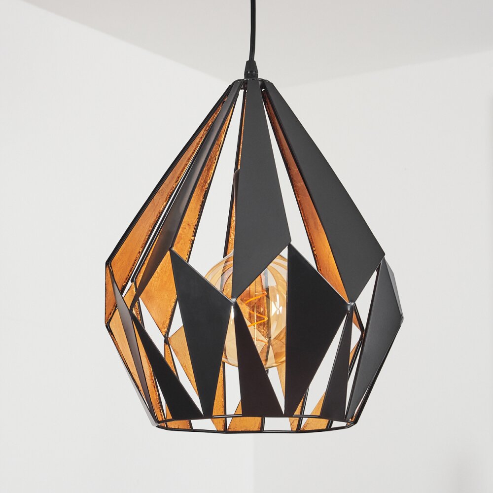 Marang Hängeleuchte Schwarz, Silber, 1-flammig