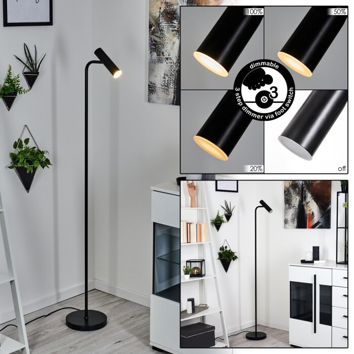 Dalheim Stehleuchte LED Schwarz, 1-flammig Dalheim Stehleuchte LED Schwarz, 1-flammig